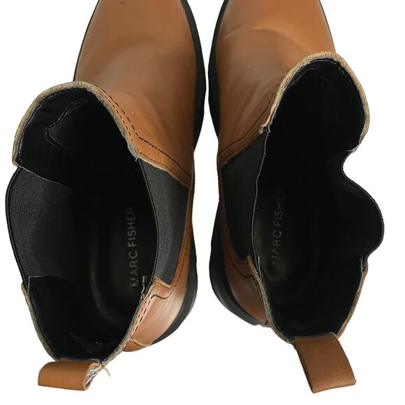 Marc Fisher Women's Wade Lug Sole Brown Chelsea Boot Size 8M - Picture 6 of 10
